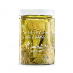 Carciofi con gambo alla crudaiola - 520g I Contadini