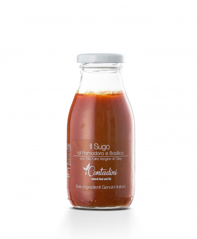 Sugo artigianale al pomodoro e basilico 250gr I Contadini